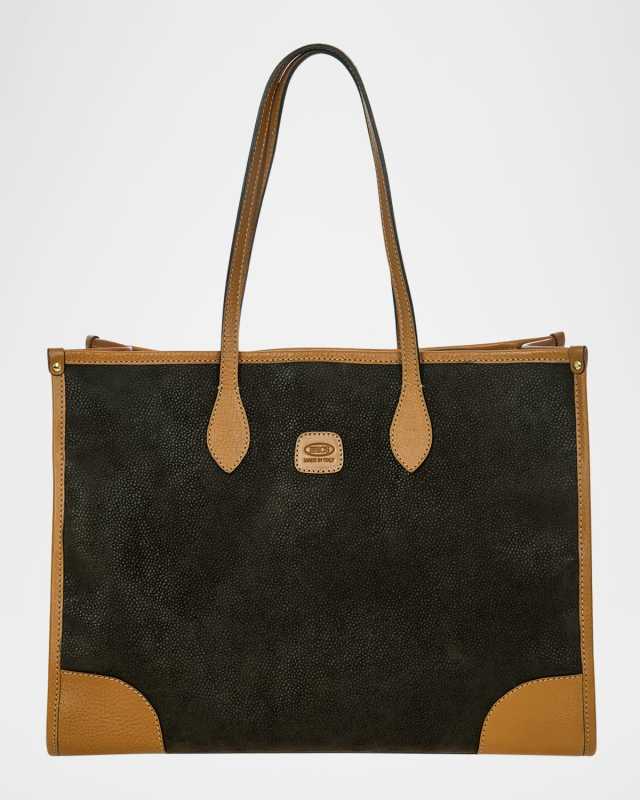 Life Faux Suede Tote Bag